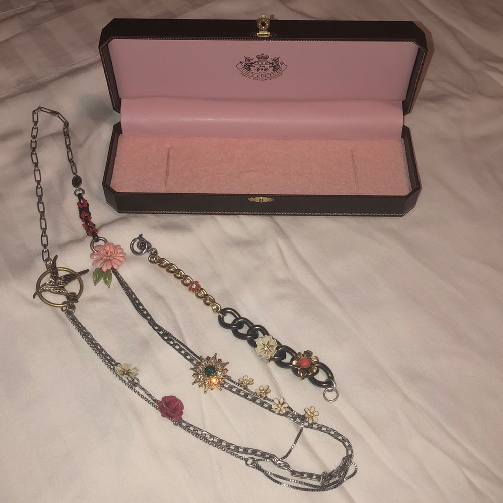 Juicy Couture bracelet and necklace